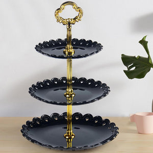 Three-layer Fruit Plate Cake Stand Kitchen Accessories Home Party Dessert Storage