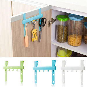 1PC Kitchen Door Rack Hooks Hanging Storage Kitchen Organizer