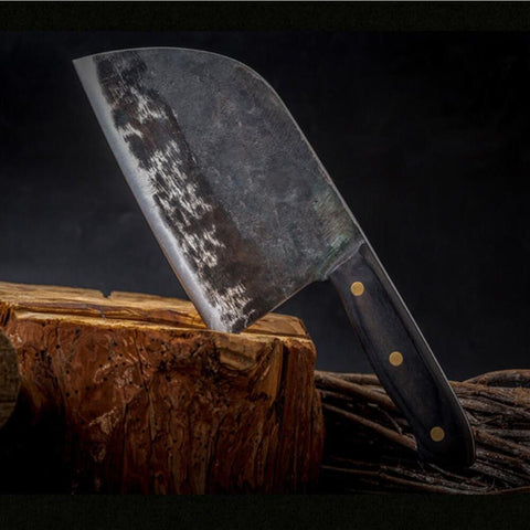 Handmade Clad Steel Kitchen Knives Cleaver Filleting Slicing Broad Knife Tools