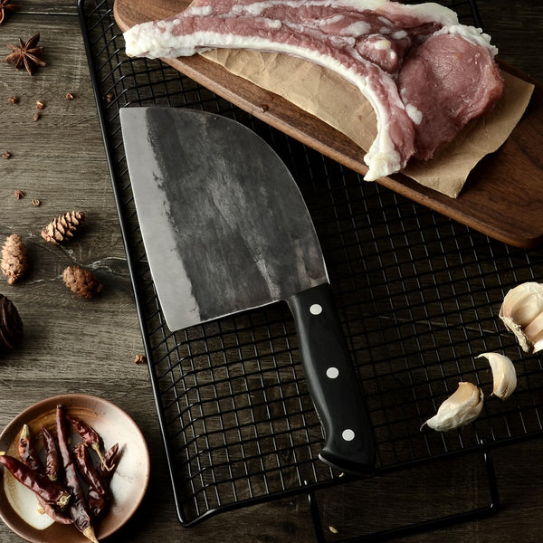 Handmade Clad Steel Kitchen Knives Cleaver Filleting Slicing Broad Knife Tools