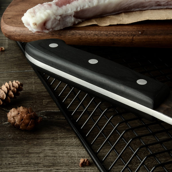 Handmade Clad Steel Kitchen Knives Cleaver Filleting Slicing Broad Knife Tools