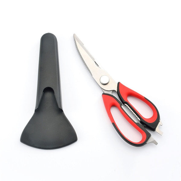 Multi-Function Kitchen Scissors Cutter Knife Board Stainless Steel Kitchen Vegetable Knives Meat